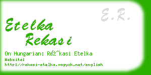 etelka rekasi business card